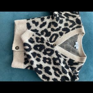 & Other Stories Leopard Print Mohair Sweater